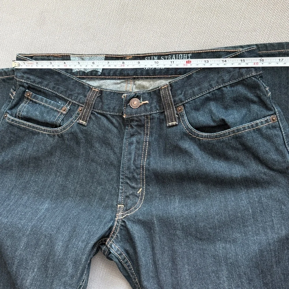 33X32 Levi's Men's Dark Blue Straight Jeans 514